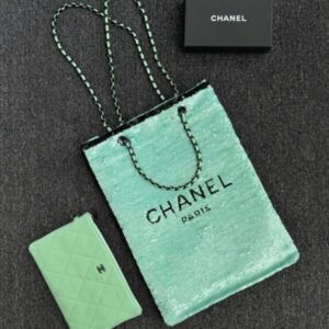 Replica CHANEL Sequin Shoulder Bag Green