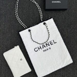 Replica CHANEL Sequin Shoulder Bag White